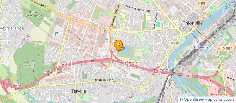 localisation de l'entreprise SCI R.V. à THIONVILLE