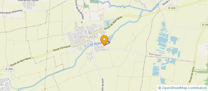 localisation de l'entreprise SCI R V  SAINT-LAURE