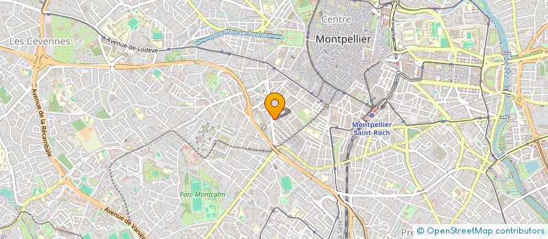 localisation de l'entreprise SCI R.V.B.  MONTPELLIER