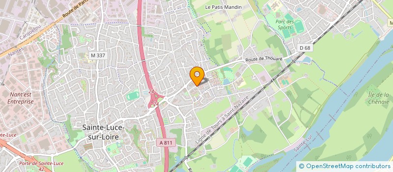 localisation de l'entreprise SCI R.V.D.  SAINTE-LUCE-SUR-LOIRE