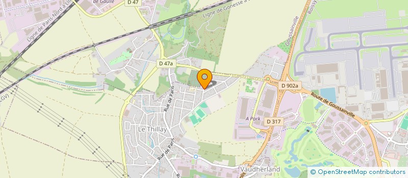 localisation de l'entreprise SCI R V INVEST  LE THILLAY