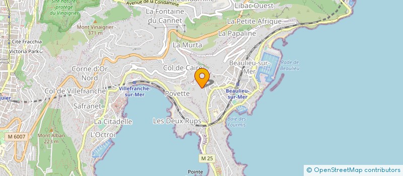 localisation de l'entreprise SCI R.VIGUERIE à BEAULIEU-SUR-MER