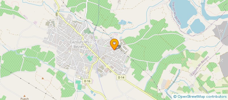 localisation de l'entreprise SCI R. WAGNER  CAZOULS-LES-BEZIERS