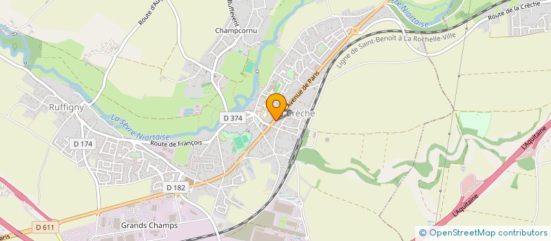 localisation de l'entreprise SCI R.Y.A.S  LA CRECHE