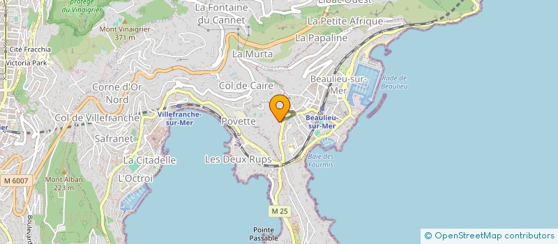 localisation de l'entreprise SCI R.Y.M. à BEAULIEU-SUR-MER