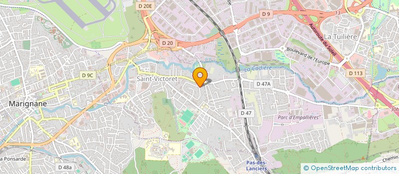 localisation de l'entreprise SCI R2  SAINT-VICTORET