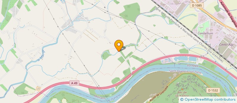 localisation de l'entreprise SCI R2B  MOIRANS