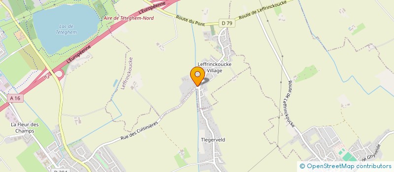 localisation de l'entreprise SCI R2B  LEFFRINCKOUCKE