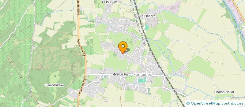 localisation de l'entreprise SCI R2C  FONTAINES