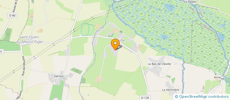 localisation de l'entreprise SCI R2CT  CLEVILLE