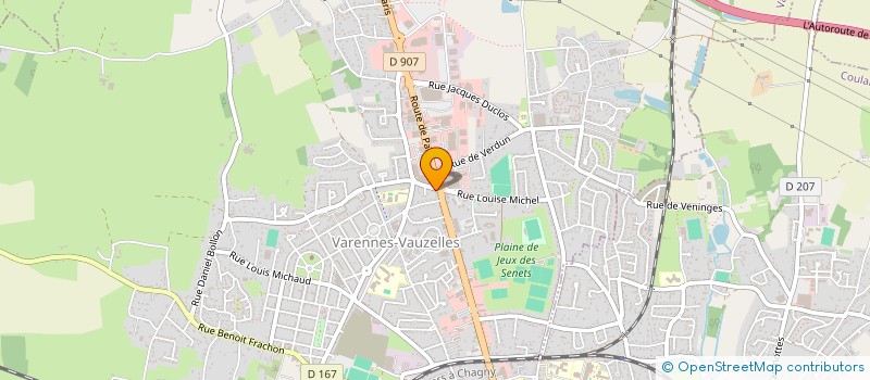 localisation de l'entreprise SCI R2D2  VARENNES-VAUZELLES