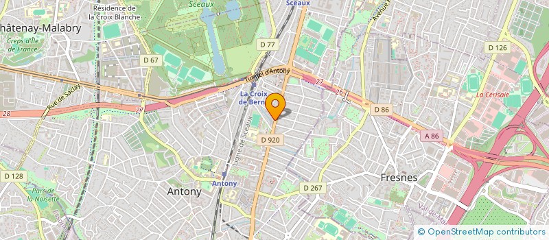 localisation de l'entreprise SCI R2JACP à ANTONY