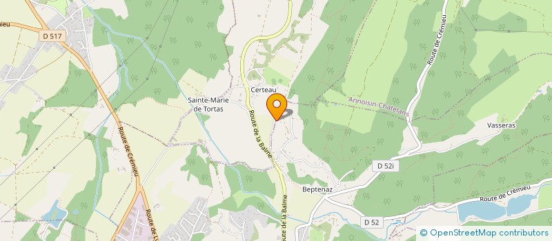 localisation de l'entreprise SCI R2L  CREMIEU