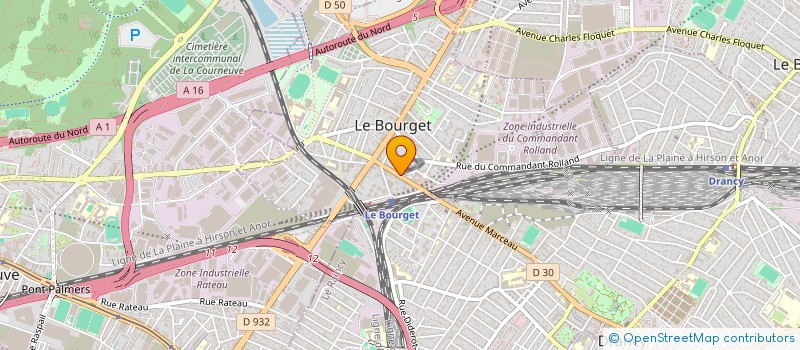 localisation de l'entreprise SCI R2L08 à LE BOURGET