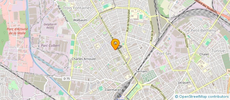 localisation de l'entreprise SCI R2M  REIMS