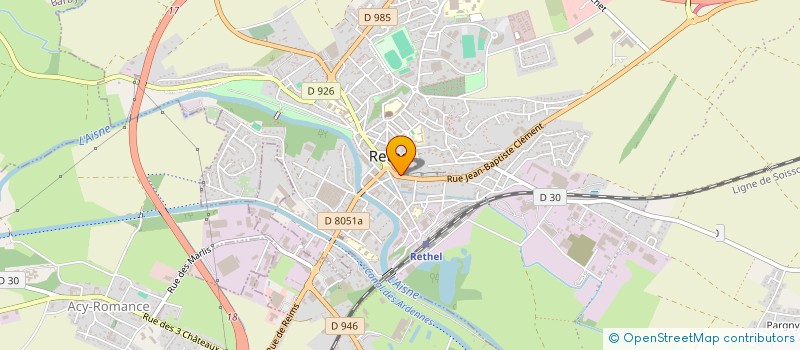 localisation de l'entreprise SCI R2M  RETHEL