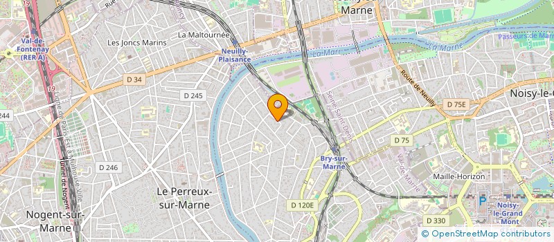 localisation de l'entreprise SCI R2M  BRY SUR MARNE