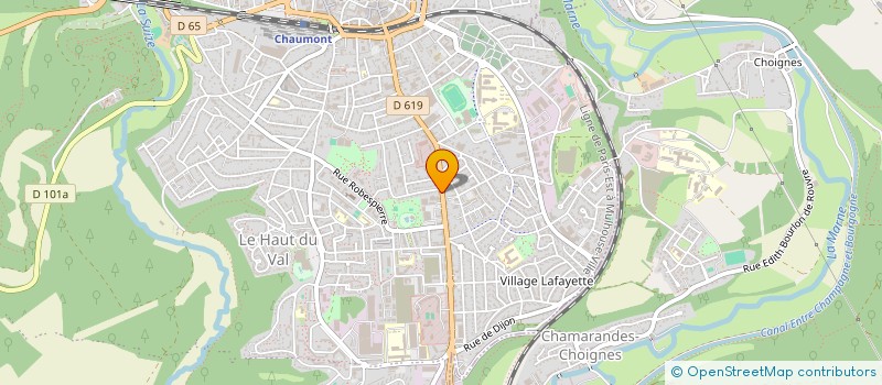 localisation de l'entreprise SCI R2PH à CHAUMONT