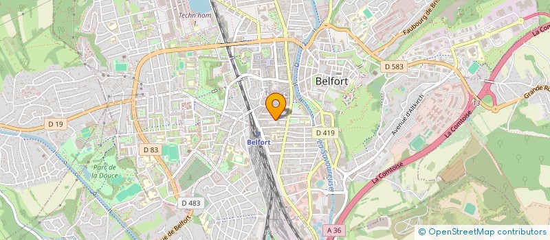 localisation de l'entreprise SCI R3 à BELFORT