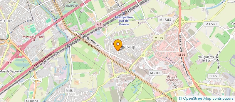 localisation de l'entreprise SCI R3 IMMOBILIER à LATTES