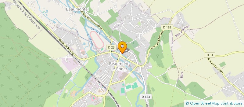 localisation de l'entreprise SCI R3D  BEAUMONT-LE-ROGER