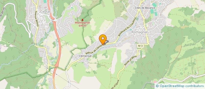 localisation de l'entreprise SCI R4  ROMAGNAT