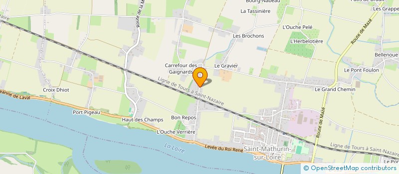 localisation de l'entreprise SCI R4 JUIGNE à BRISSAC LOIRE AUBANCE