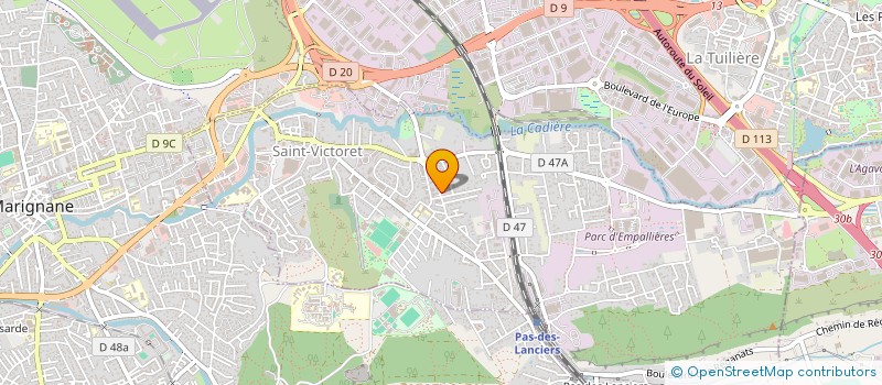 localisation de l'entreprise SCI RA & CH  SAINT-VICTORET