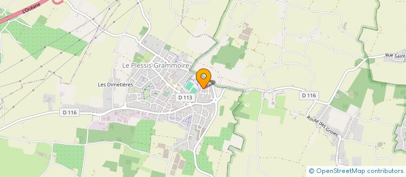 localisation de l'entreprise SCI RA2I  LE PLESSIS-GRAMMOIRE