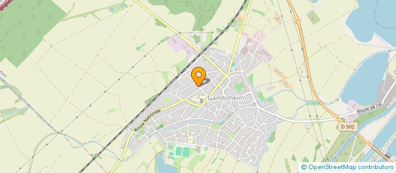 localisation de l'entreprise SCI RA2L  GAMBSHEIM