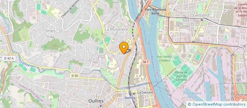 localisation de l'entreprise SCI RAB  LA MULATIERE