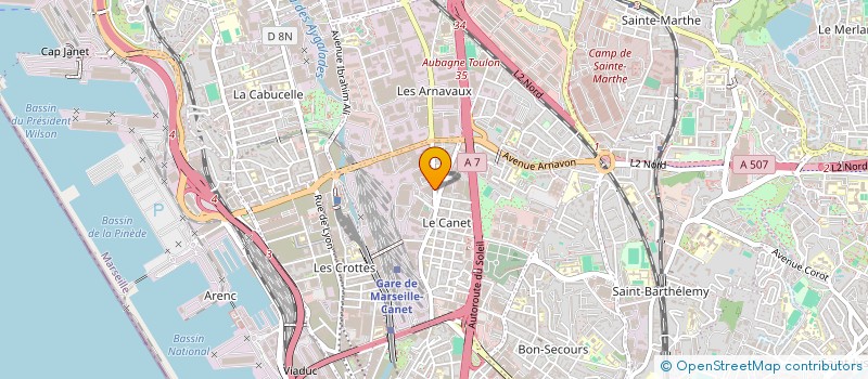 localisation de l'entreprise SCI RABAH à MARSEILLE