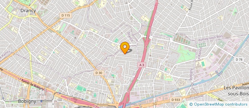 localisation de l'entreprise SCI RABALAIS  BOBIGNY