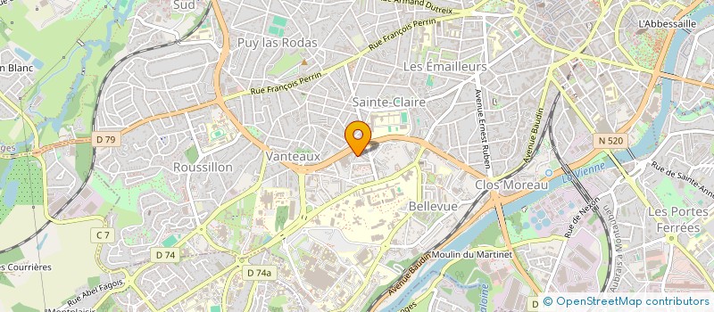 localisation de l'entreprise SCI RABATEAUD à LIMOGES