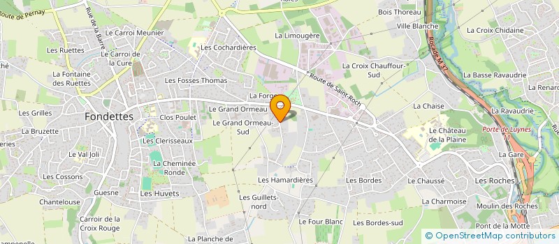 localisation de l'entreprise SCI RABATERIE FRANCE à FONDETTES
