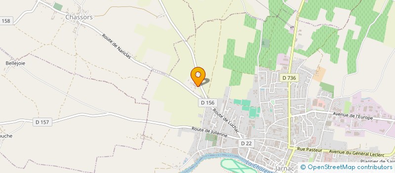 localisation de l'entreprise SCI RABAUD à JARNAC