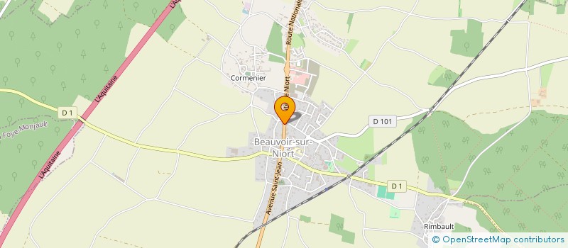 localisation de l'entreprise SCI RABAULT  BEAUVOIR-SUR-NIORT