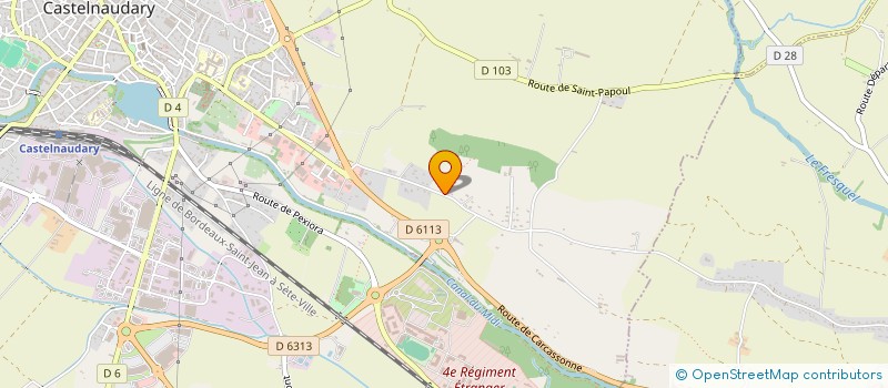 localisation de l'entreprise SCI RABAZA  CASTELNAUDARY