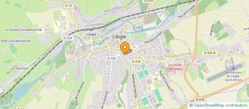 localisation de l'entreprise SCI RABEL à L'AIGLE