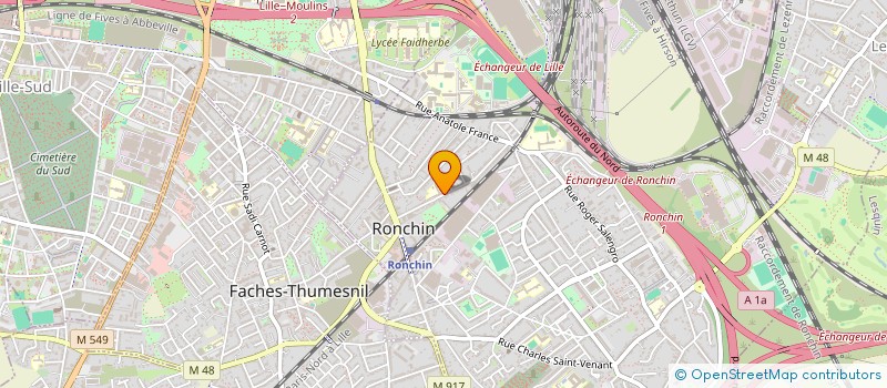 localisation de l'entreprise SCI RABEL  RONCHIN