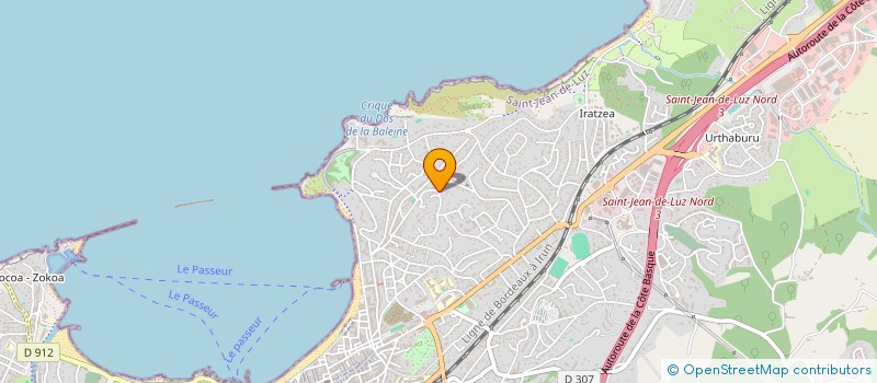 localisation de l'entreprise SCI RABELAIS 3110 à SAINT-JEAN-DE-LUZ