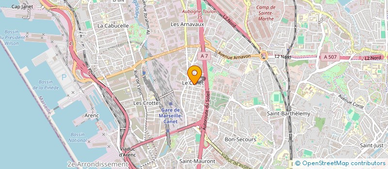 localisation de l'entreprise SCI RABELAIS à MARSEILLE