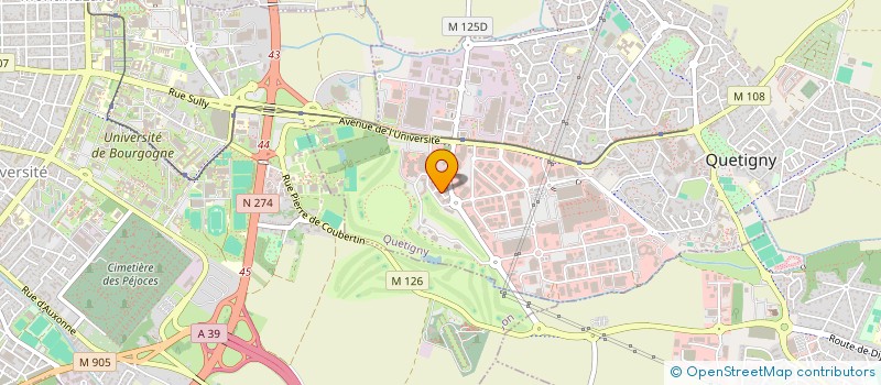 localisation de l'entreprise SCI RABELAIS à QUETIGNY