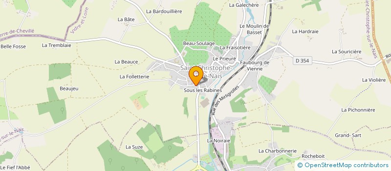 localisation de l'entreprise SCI RABELAIS IMMO  SAINT-CHRISTOPHE-SUR-LE-NAIS