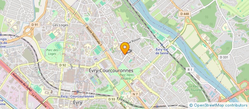 localisation de l'entreprise SCI RABIA THEVENET à EVRY-COURCOURONNES