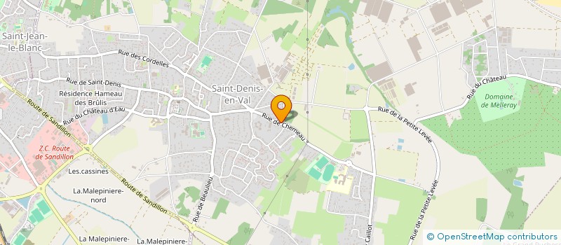 localisation de l'entreprise SCI RABIER  SAINT-DENIS-EN-VAL