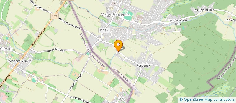 localisation de l'entreprise SCI RABUL  VEIGY-FONCENEX