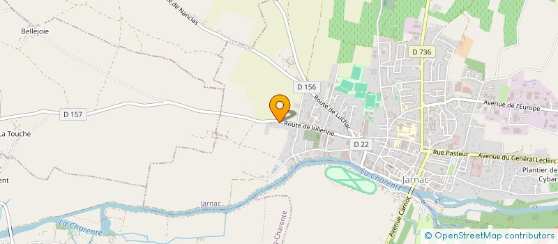 localisation de l'entreprise SCI RABY & FILLES à JARNAC