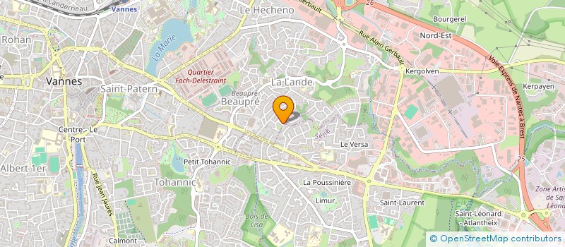 localisation de l'entreprise SCI RABY-MERCIER  VANNES