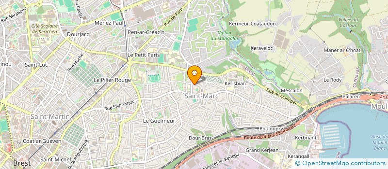 localisation de l'entreprise SCI RAC07  BREST